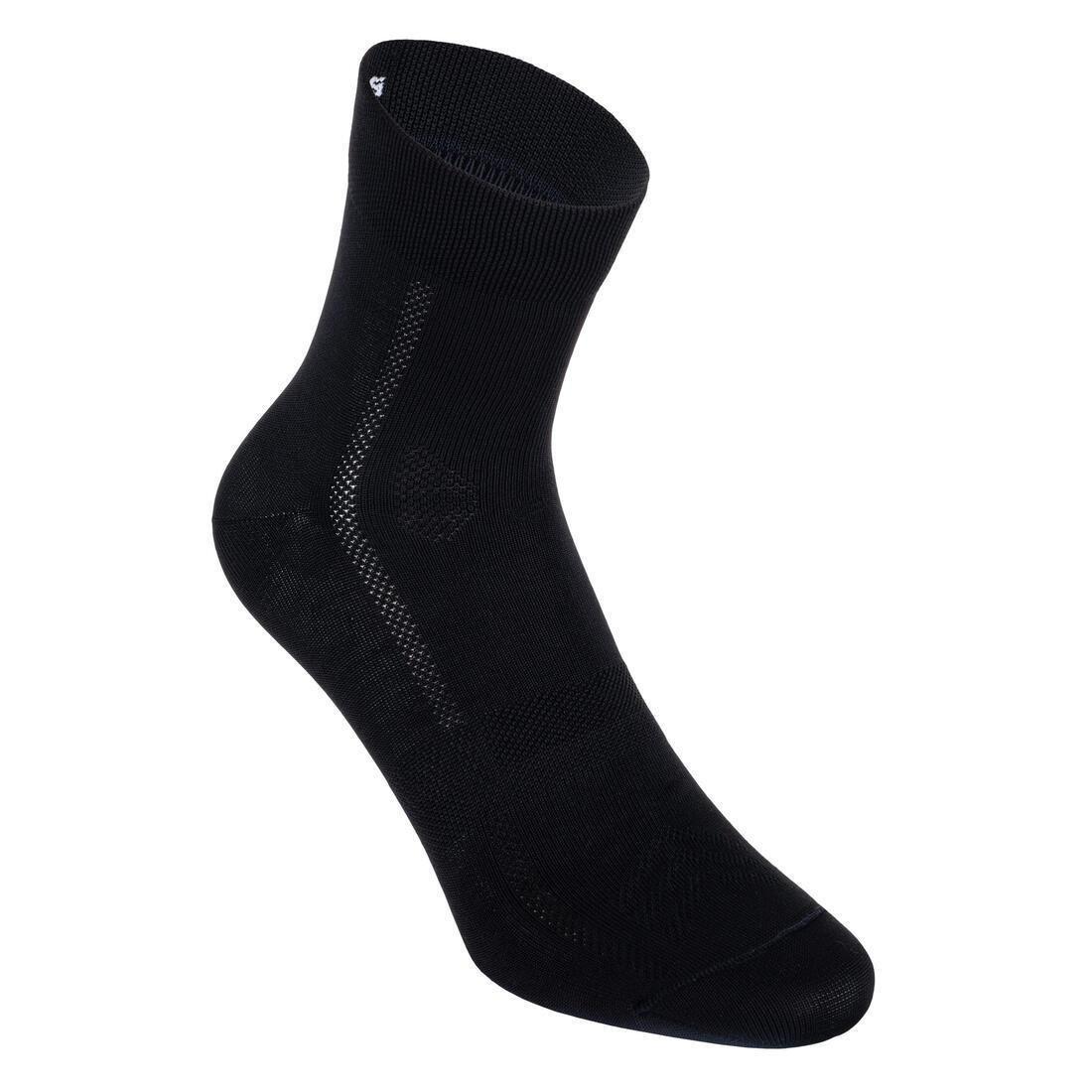 Summer Road Cycling Socks 500, Fluo Lime Yellow, , large image number 8