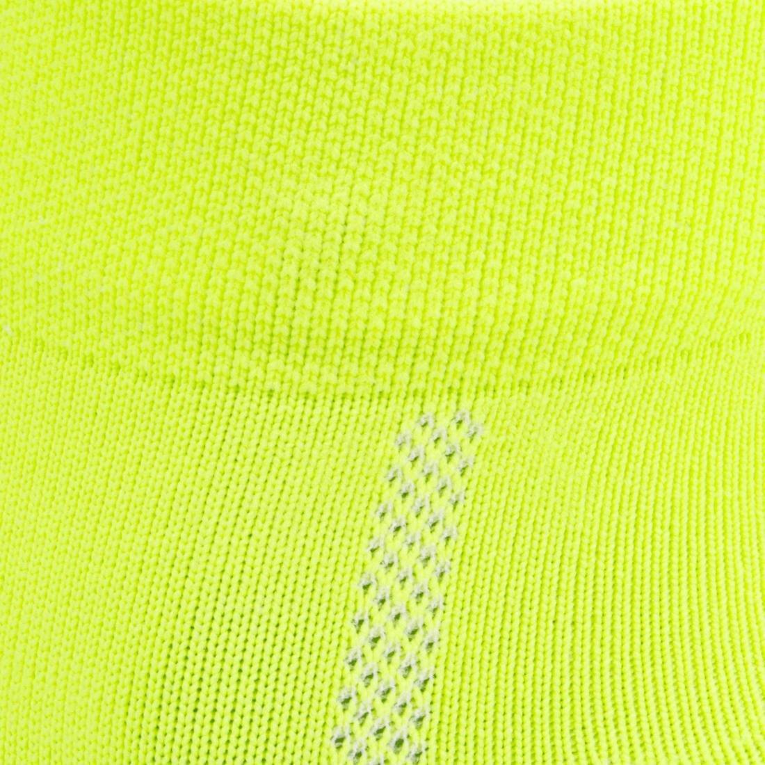 Summer Road Cycling Socks 500, Fluo Lime Yellow, No Color, medium