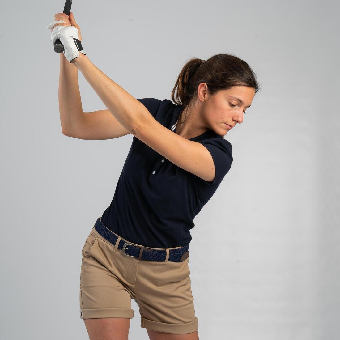 Women Golf Polo Shirt, Blue, No Color, medium