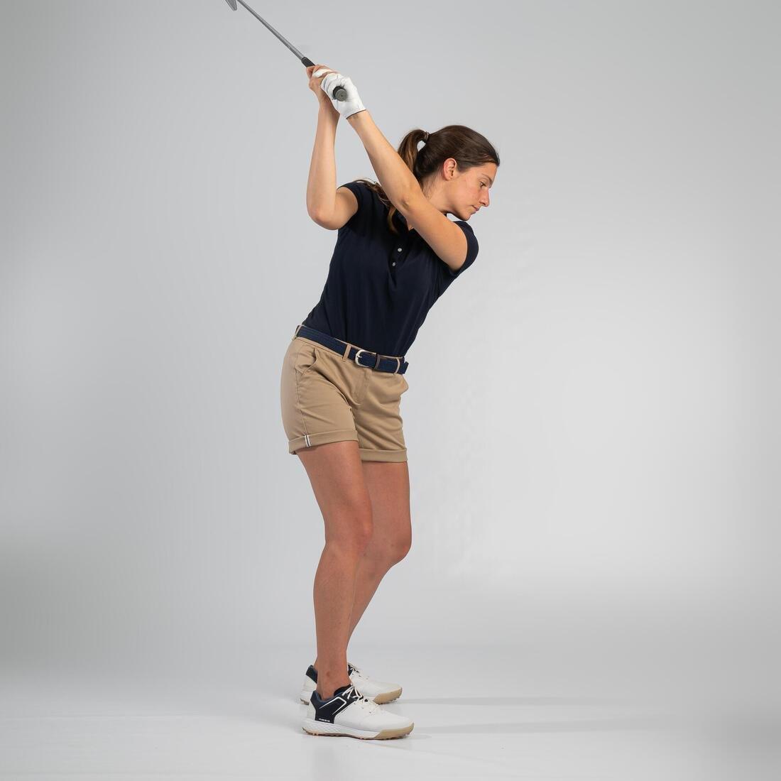 Women's Golf Polo Shirt, Asphalt Blue, No Color, large image number 3