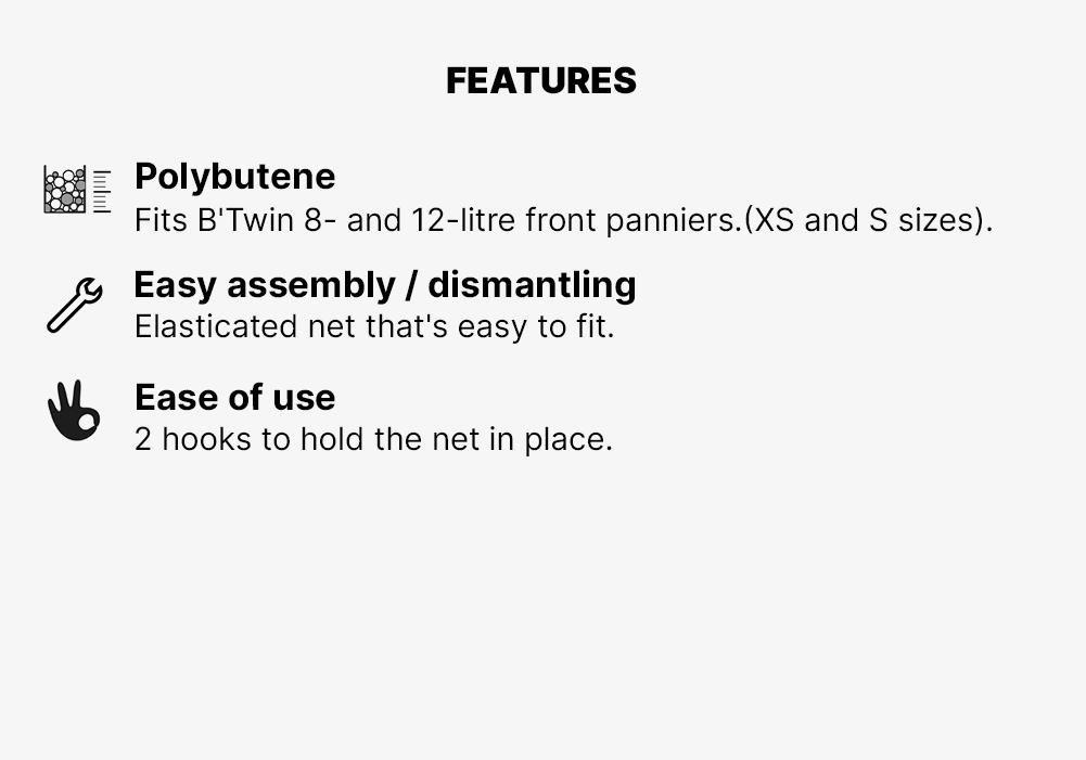 Pannier Net For Between, Black, No Color, medium