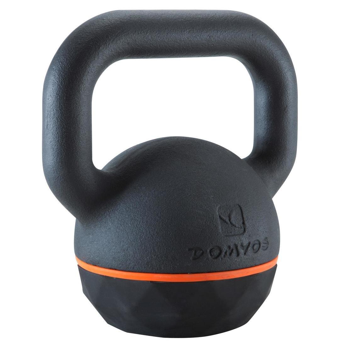 Cast Iron Kettlebell With Rubber Base - 16 Kg, No Color, medium