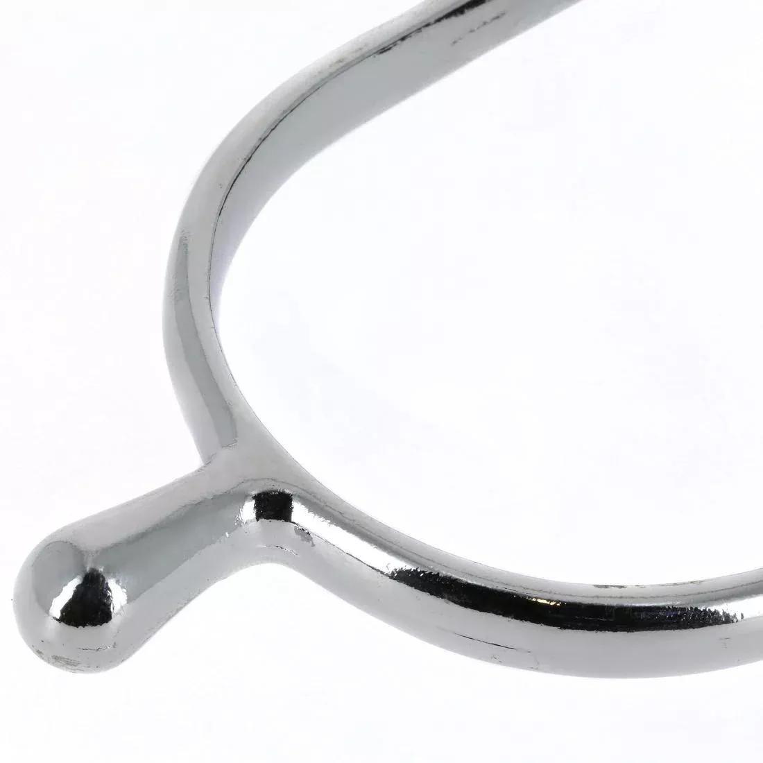 WHITE Women's 15 mm Round End Horse Riding Spurs + Straps, No Color, large image number 7