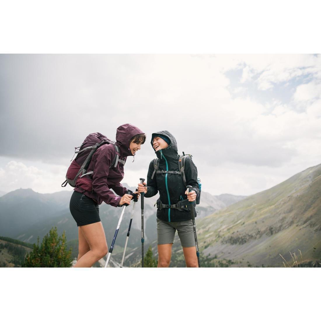 Women Mountain Hiking Shorts, Black, 5401_000, large image number 4