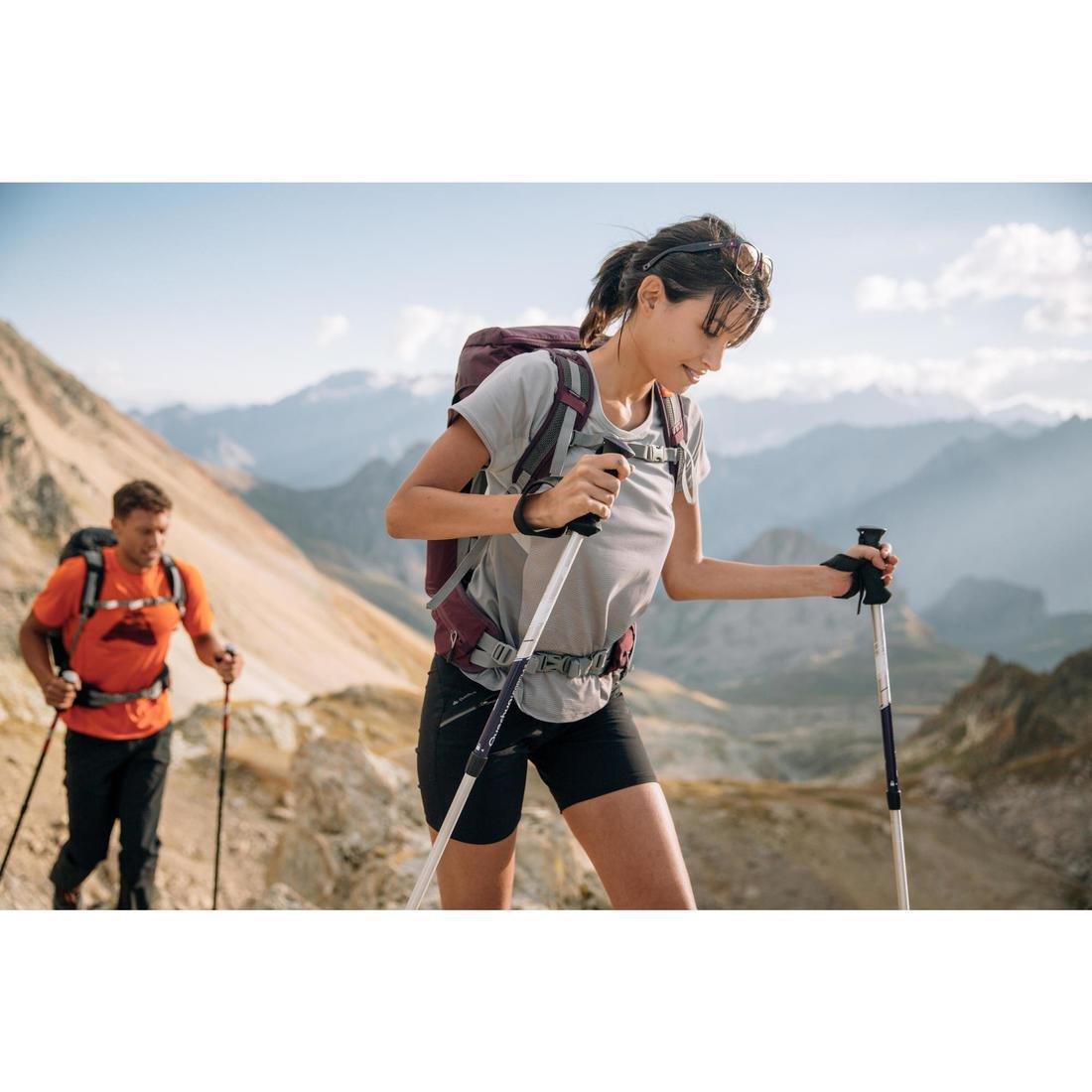 Women Mountain Hiking Shorts, Black, 5401_000, large image number 6