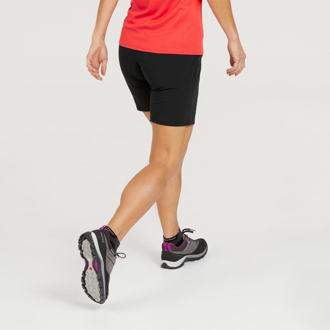 Women's Mountain Hiking Shorts, Black, 5401_000, large image number 11