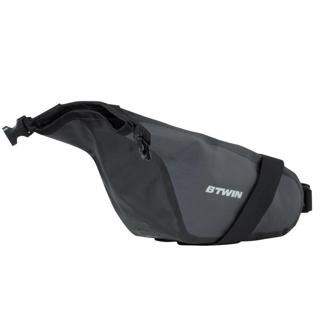 Bike Waterproof Saddle Bag 900, Dark Grey, No Color, large image number 2