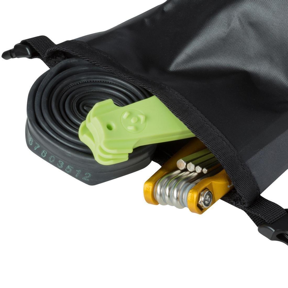 Bike Waterproof Saddle Bag 900, Dark Grey, No Color, large image number 10