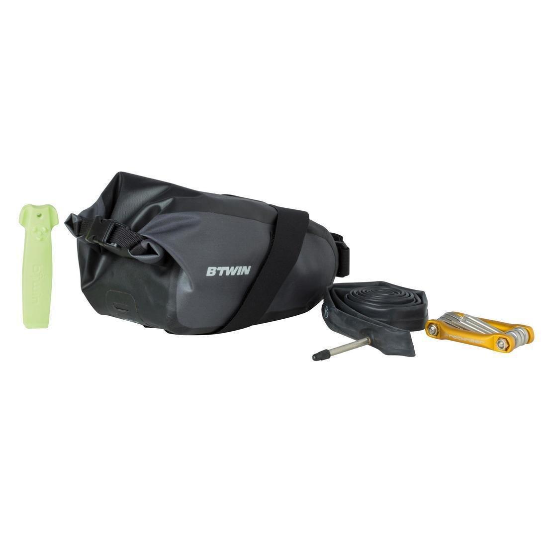 Bike Waterproof Saddle Bag 900, Dark Grey, No Color, large image number 11