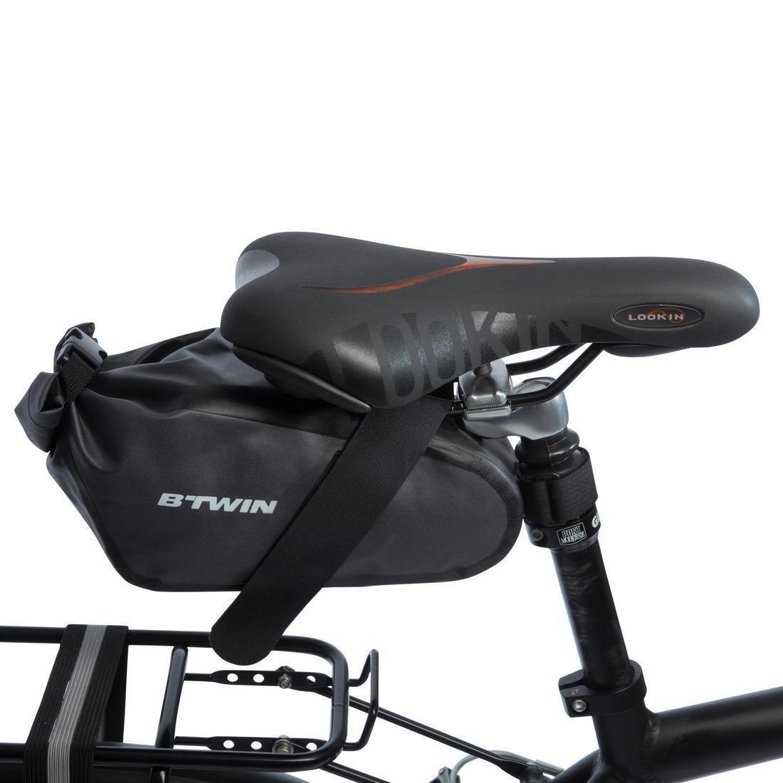 Bike Waterproof Saddle Bag 900, Dark Grey, No Color, large image number 14