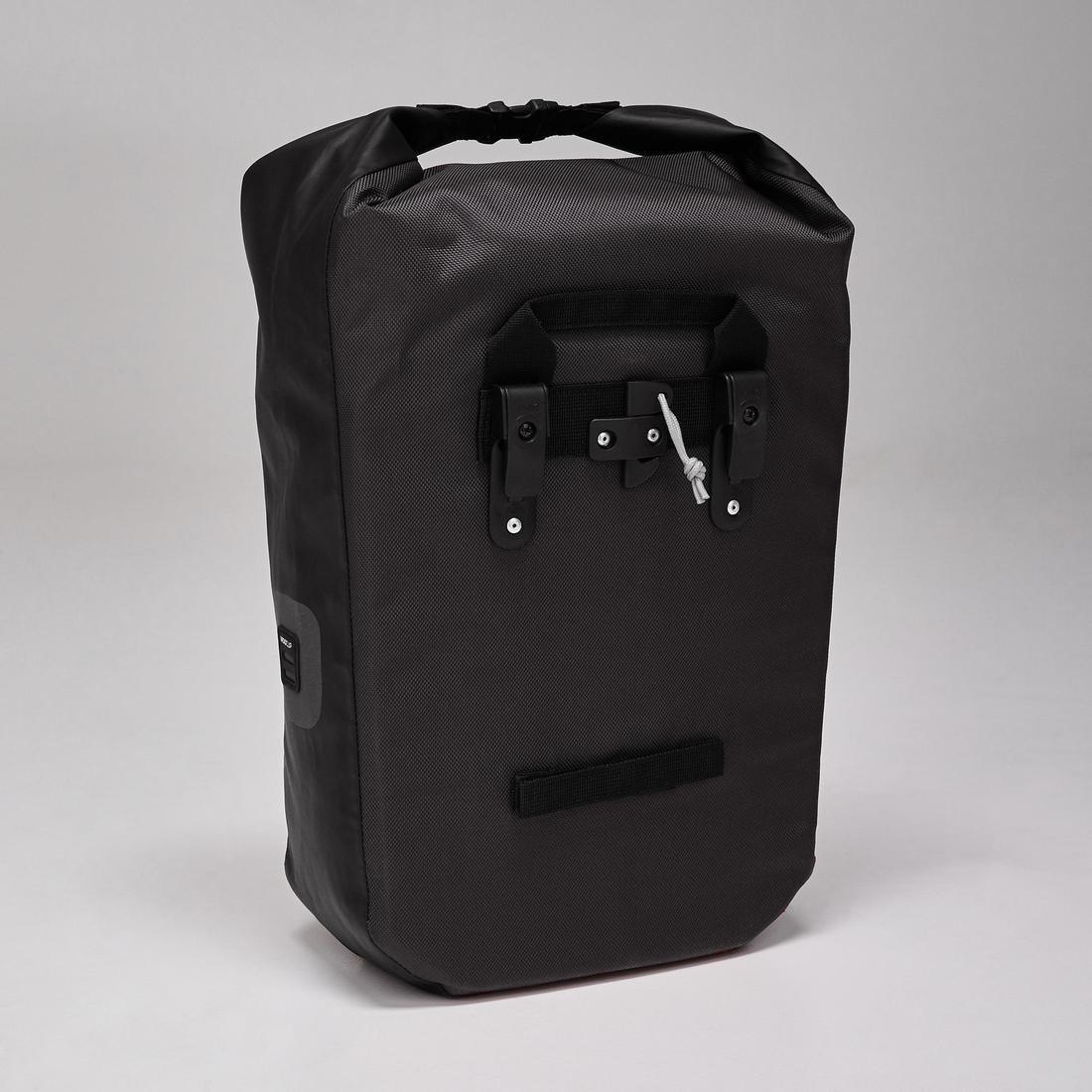 500 Waterproof Pannier Rack Bike Bag, Black, No Color, large image number 2