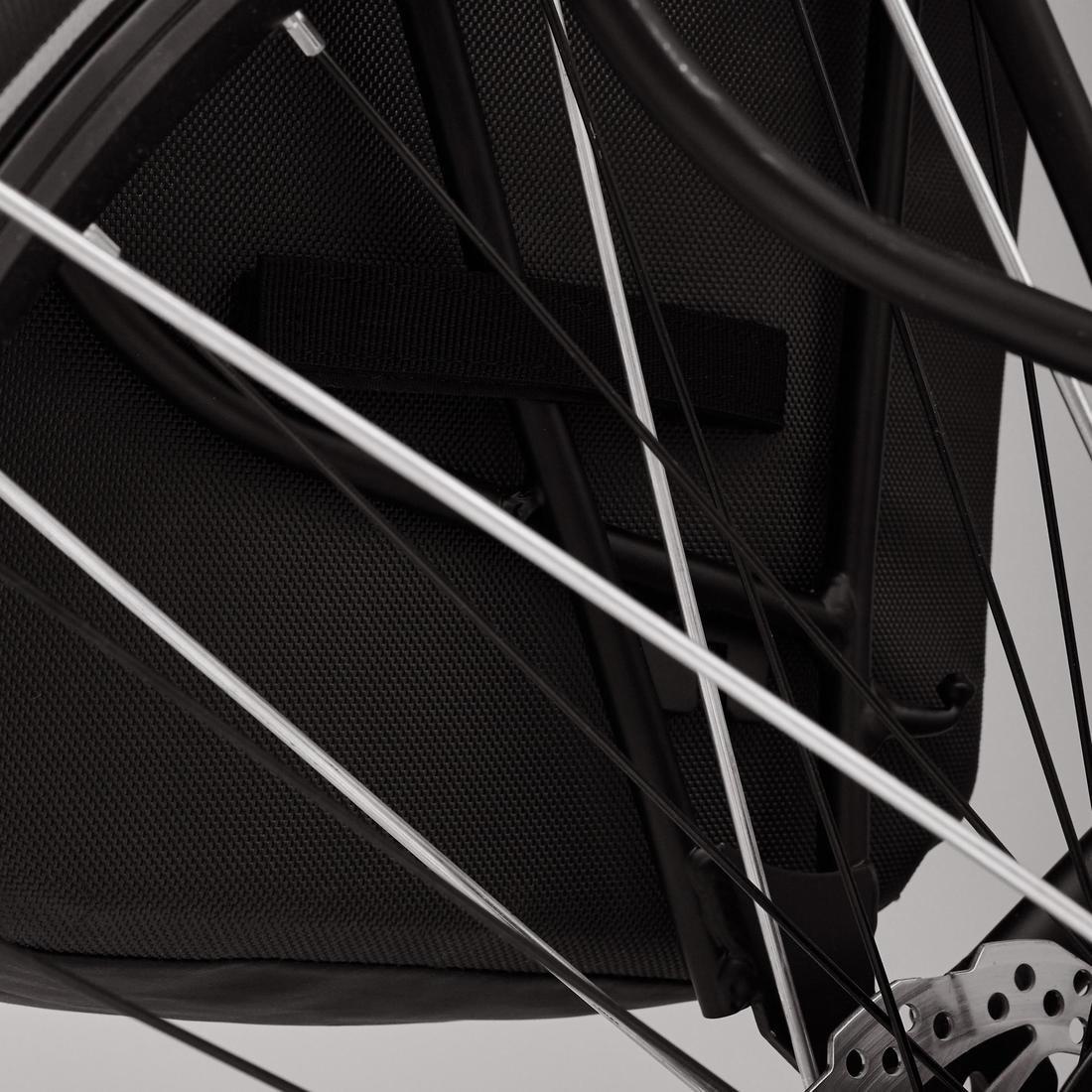 500 Waterproof Pannier Rack Bike Bag, Black, No Color, large image number 5