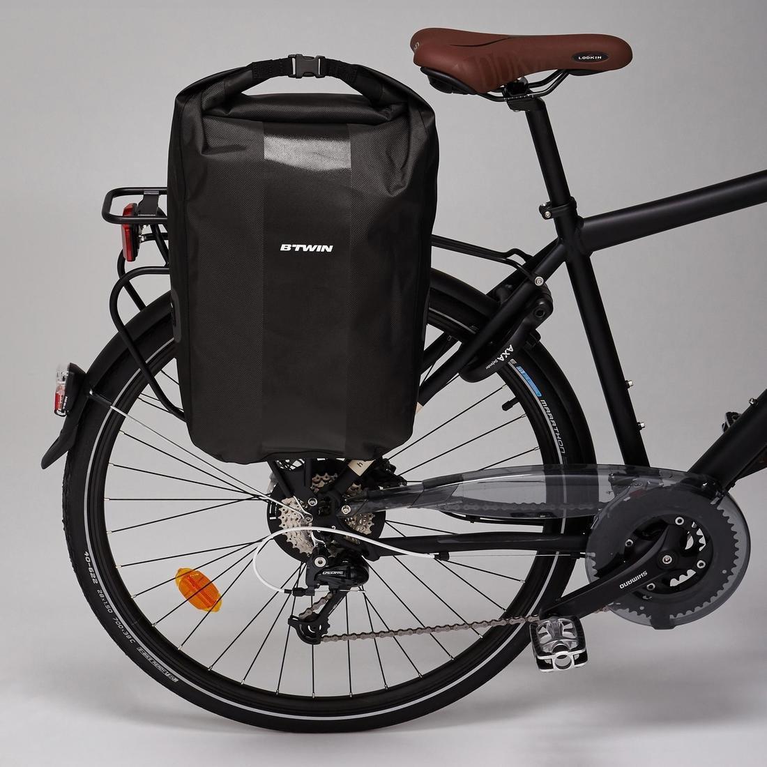 500 Waterproof Pannier Rack Bike Bag, Black, No Color, large image number 6