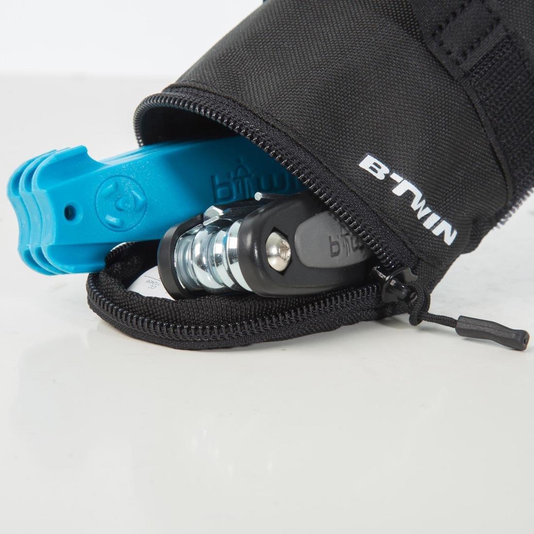 100 Bike Repair Kit and Saddle Bag, Black, No Color, large image number 1