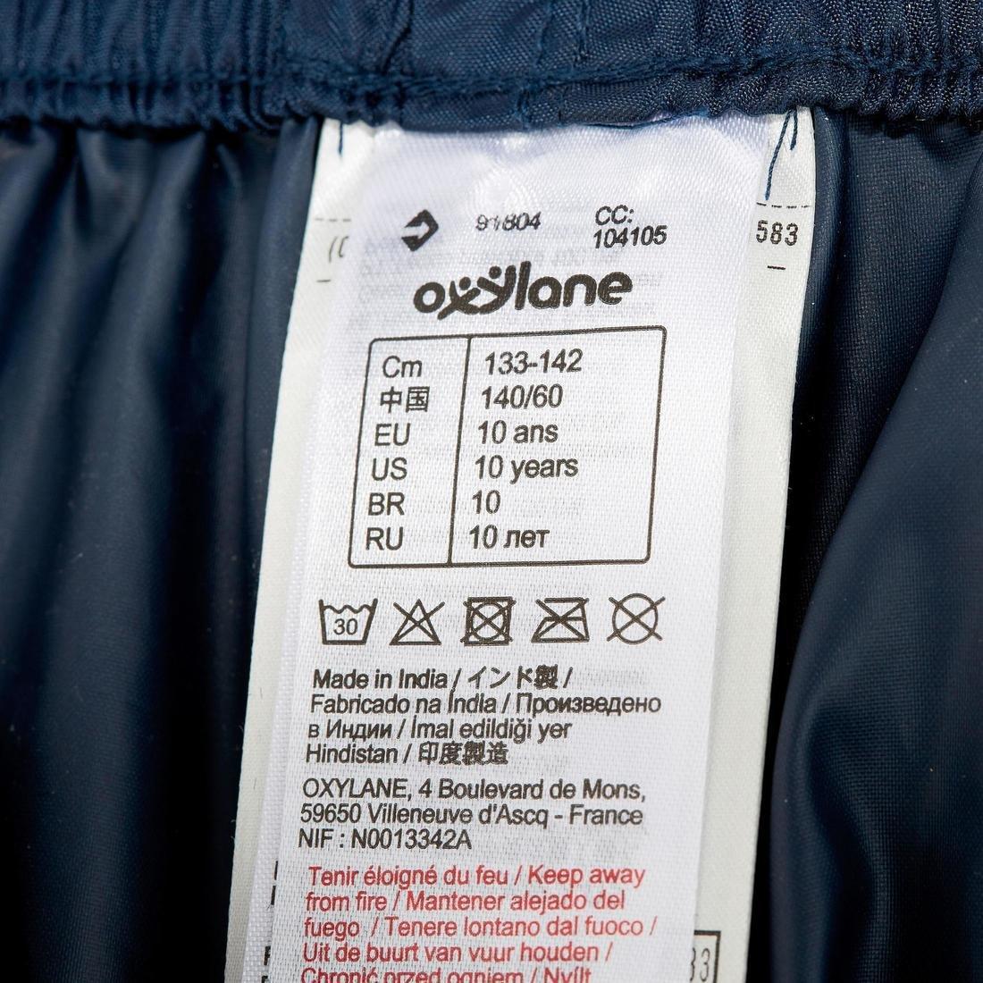 Hike 100 Children's Waterproof Hiking OverTrousers, Navy, No Color, large image number 3