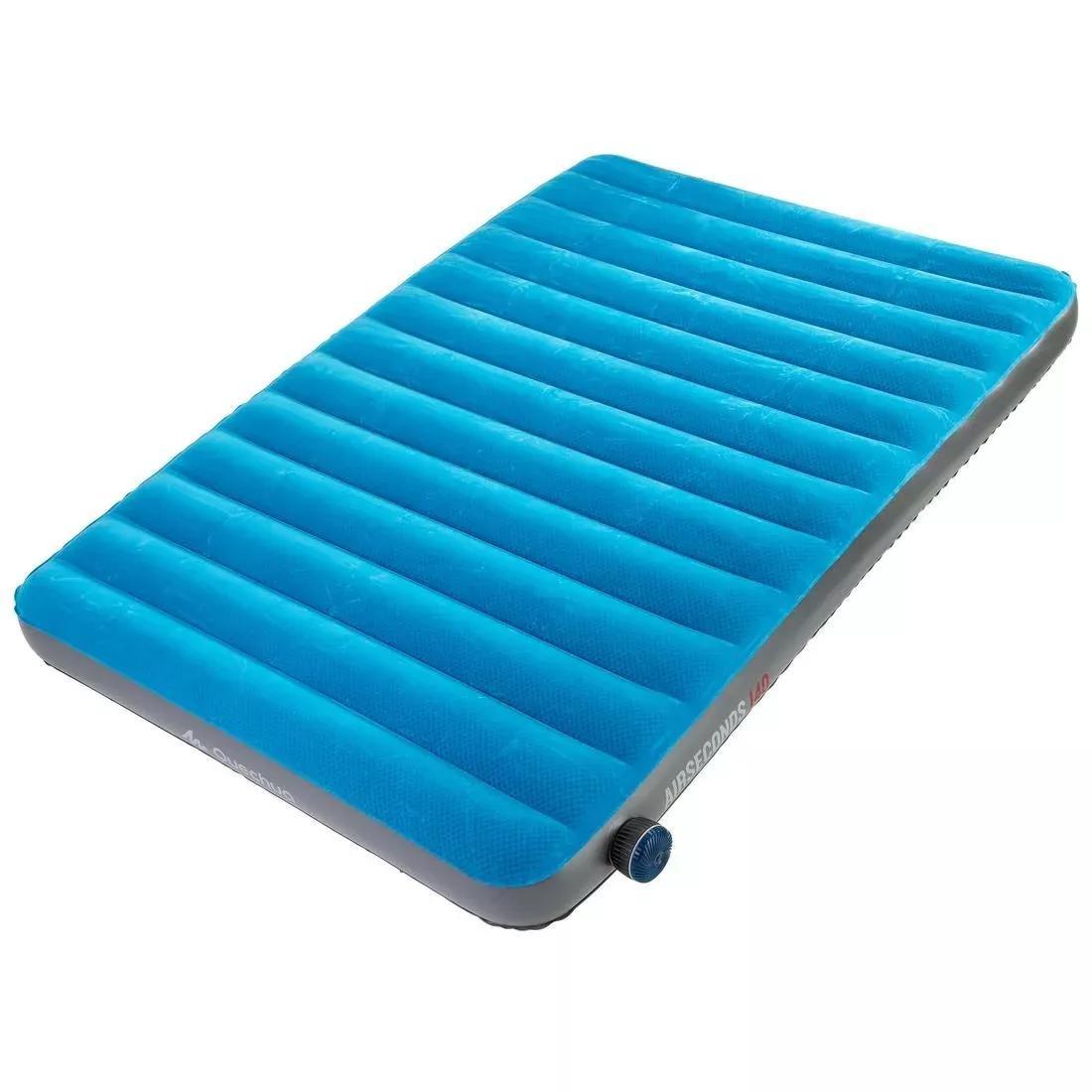 QUECHUA - Inflatable Camping Mattress - Air Seconds  - 2 Person, Teal Blue