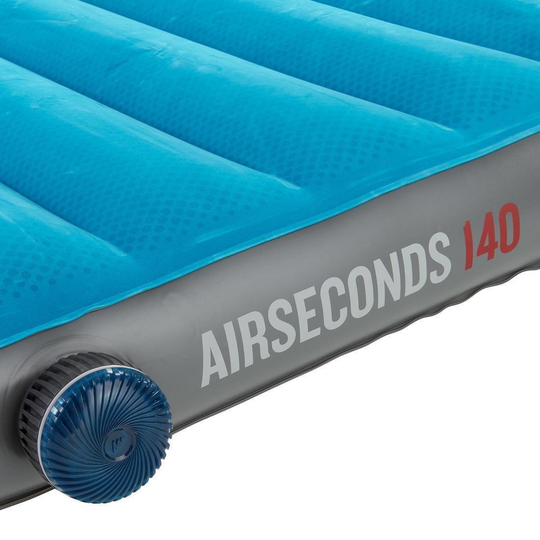 QUECHUA - Inflatable Camping Mattress - Air Seconds  - 2 Person, Teal Blue