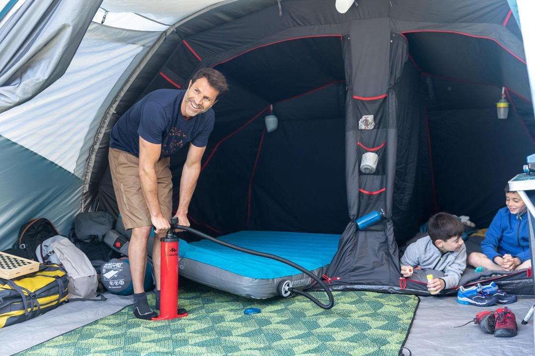 QUECHUA - Inflatable Camping Mattress - Air Seconds  - 2 Person, Teal Blue