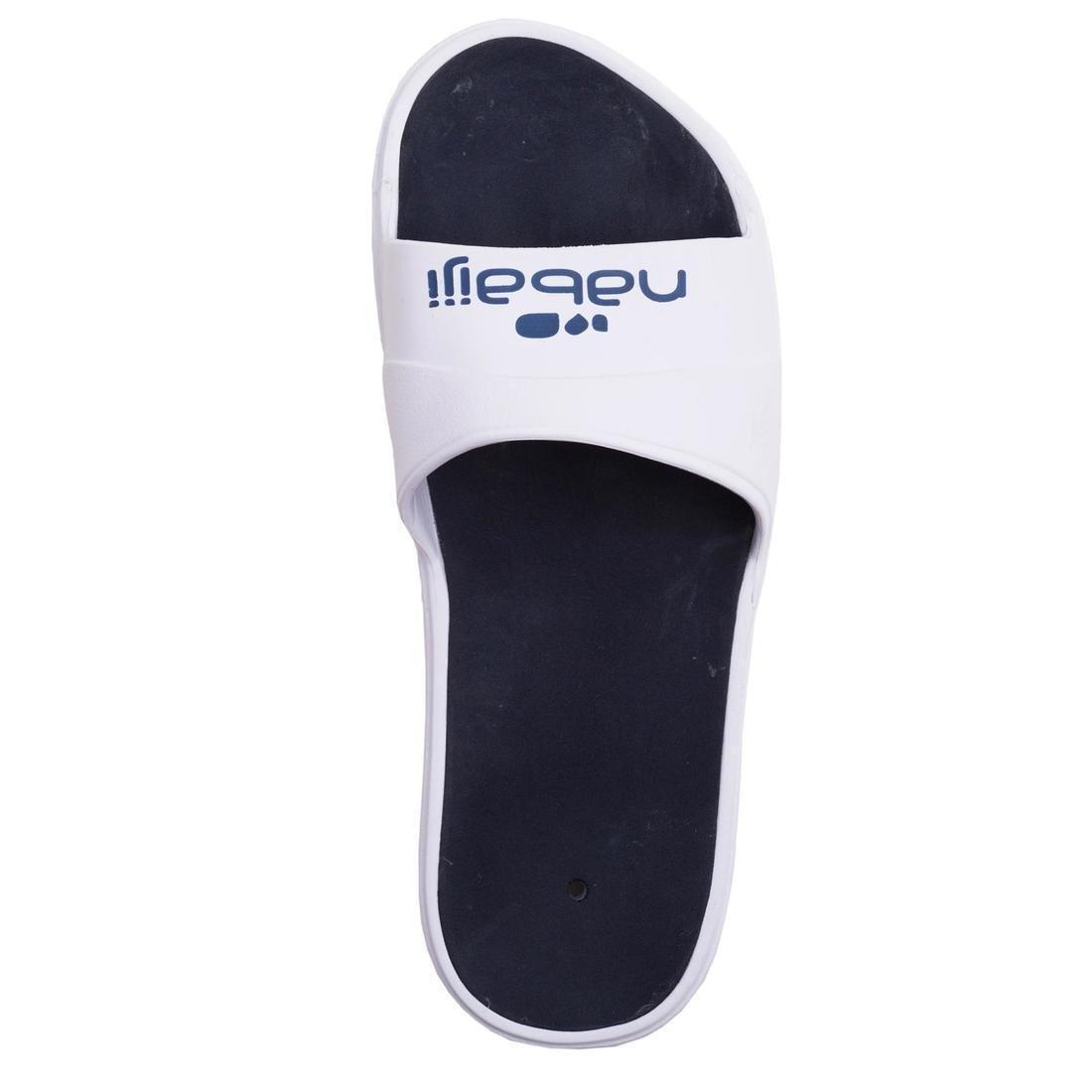 Men's Pool Sandals Slap 500, White, No Color, medium