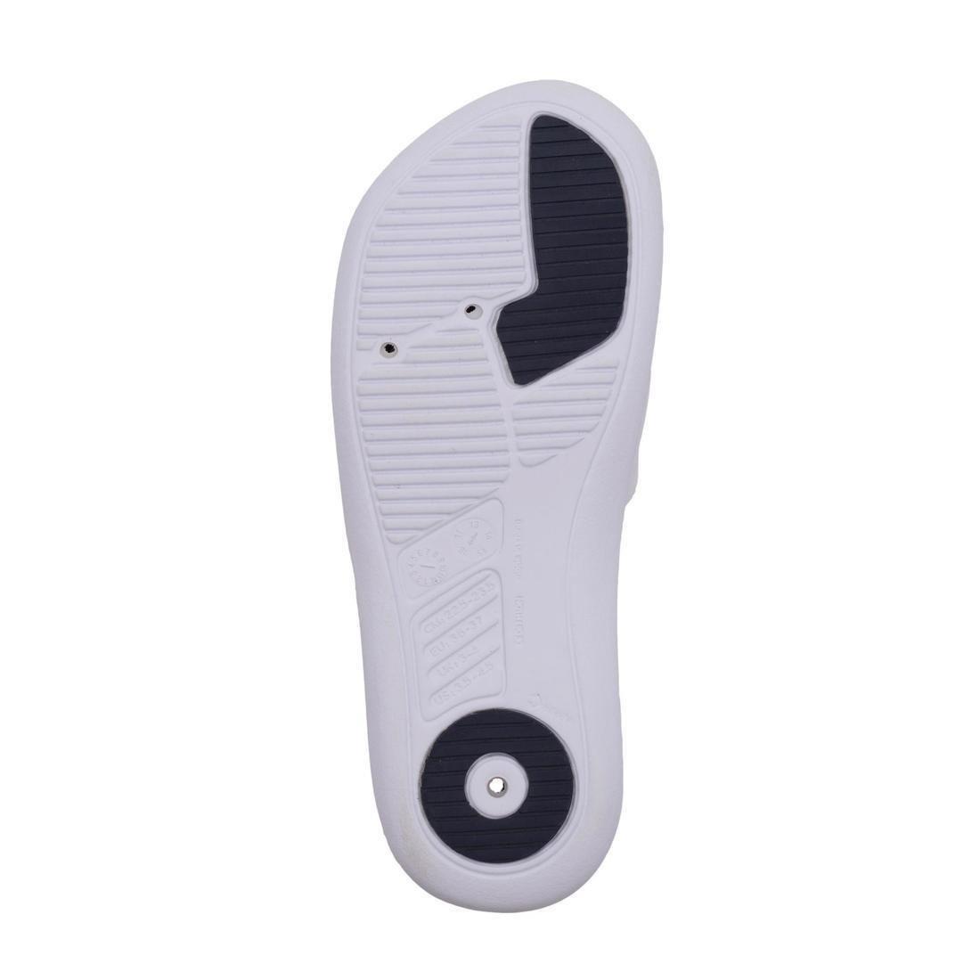 Men's Pool Sandals Slap 500, White, No Color, medium