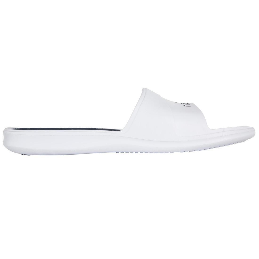 Men's Pool Sandals Slap 500, White, No Color, large image number 4