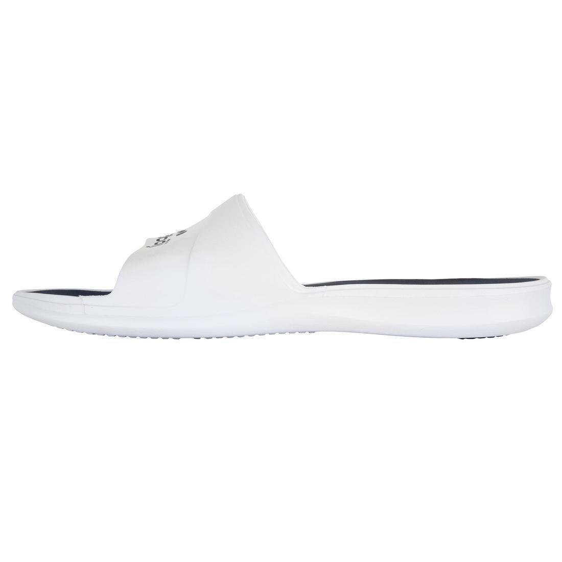 Men's Pool Sandals Slap 500, White, No Color, large image number 5
