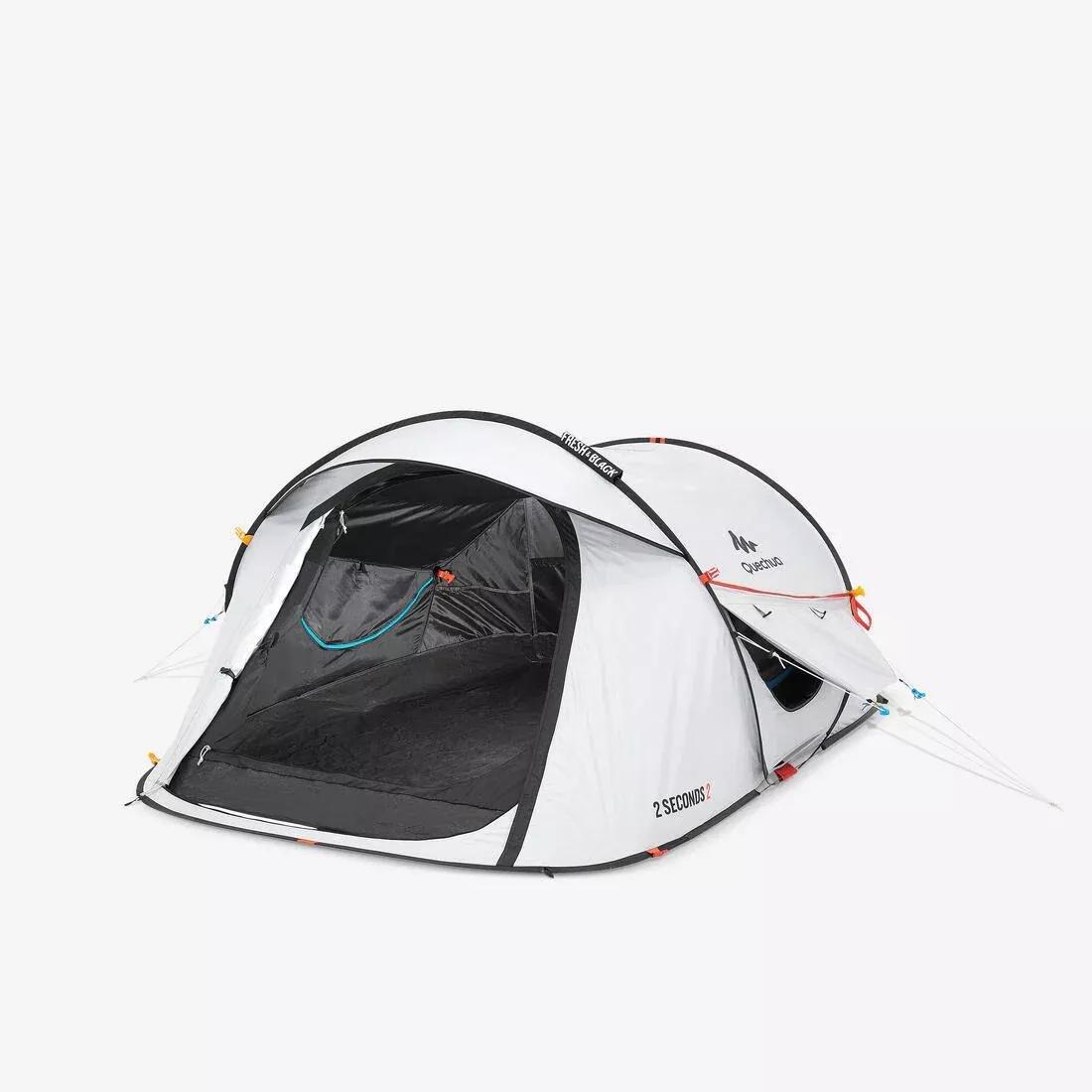 2 Person Camping Tent, 2 Seconds, Fresh and Black-White, No Color, large image number 0