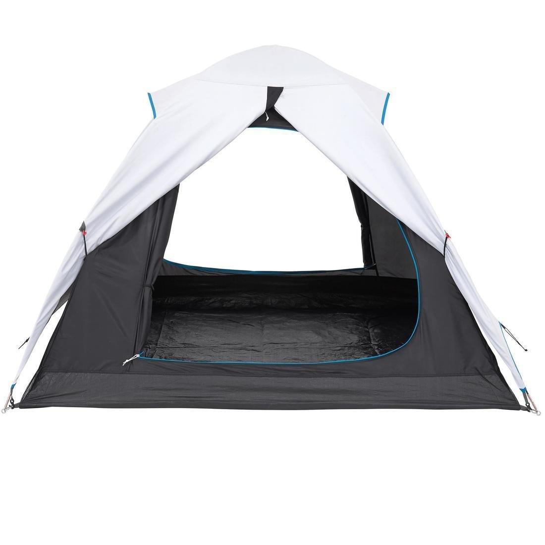 3 Person Camping Tent Arpenaz, Fresh and Black, , large image number 6