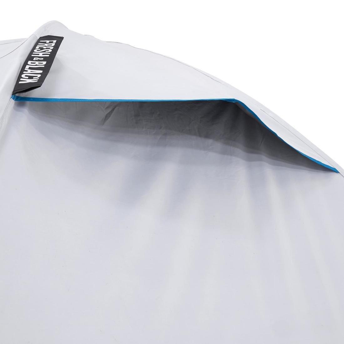 3 Person Camping Tent Arpenaz, Fresh and Black, No Color, large image number 9