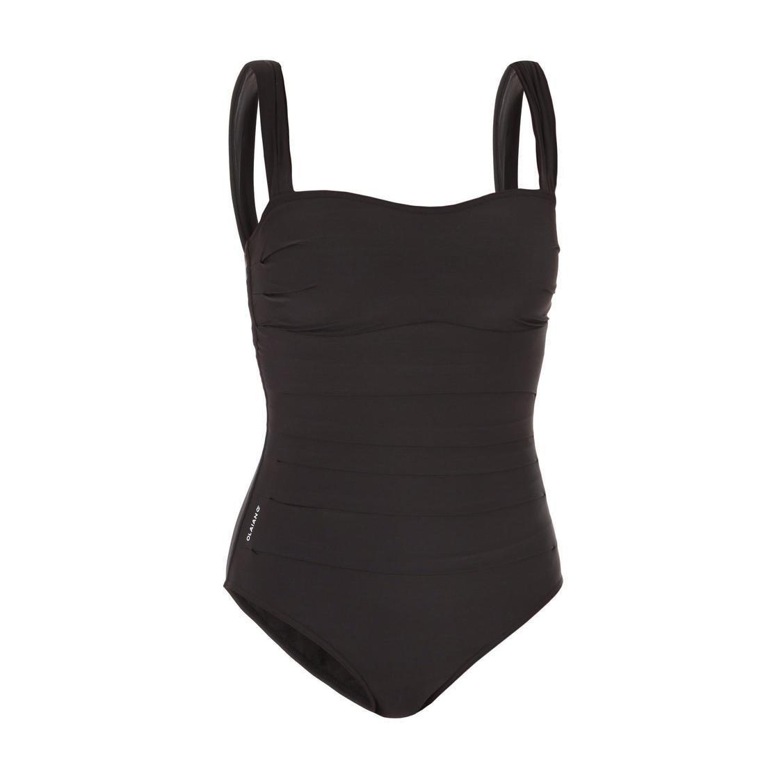 BLACK Dora Women's One-Piece Body-Sculpting Swimsuit with Flat Stomach Effect - Black, , large image number 1