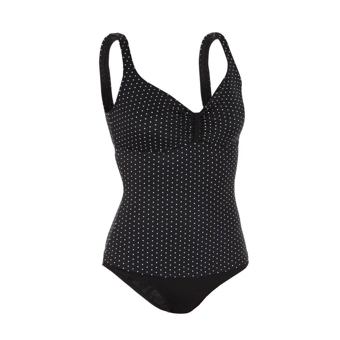 Women 1-Piece Body-Sculpting Swimsuit - Doli Puka, Black, , large image number 1