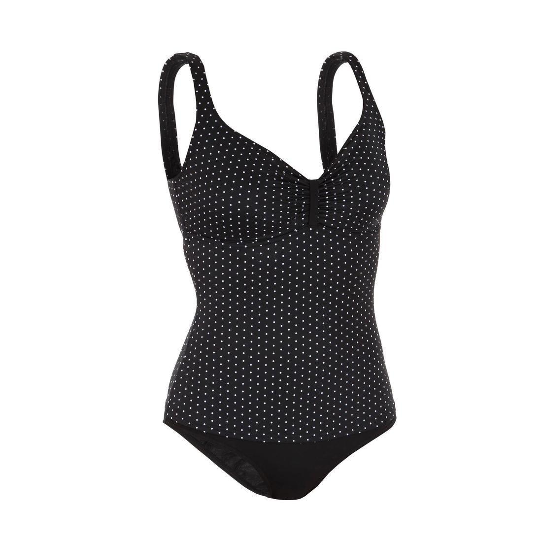 Women's 1-Piece Body-Sculpting Swimsuit - Doli Puka - Black