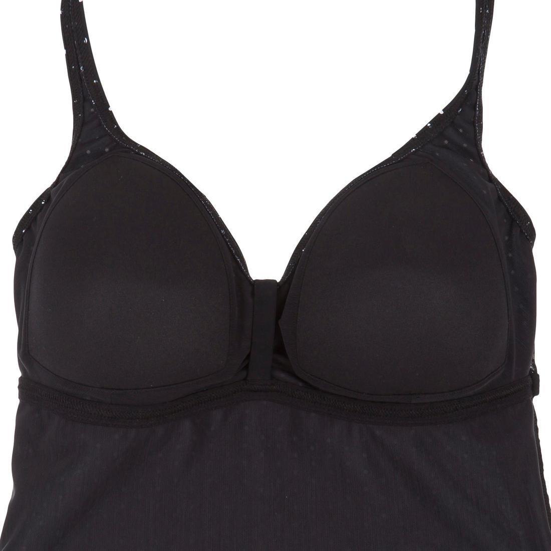 Women 1-Piece Body-Sculpting Swimsuit - Doli Puka, Black, No Color, large image number 6