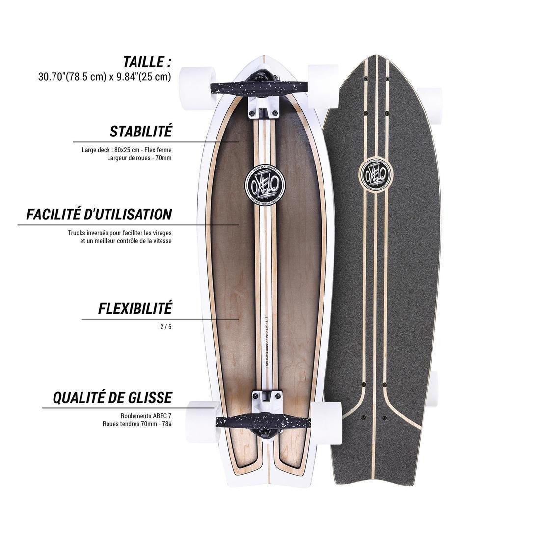 Fish Classic Surf Longboard, White, , large image number 14