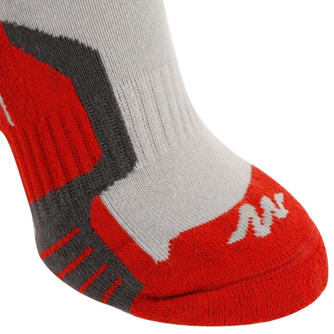 Kids Mid-Length Walking Socks 2 Pairs, Pink, No Color, large image number 13