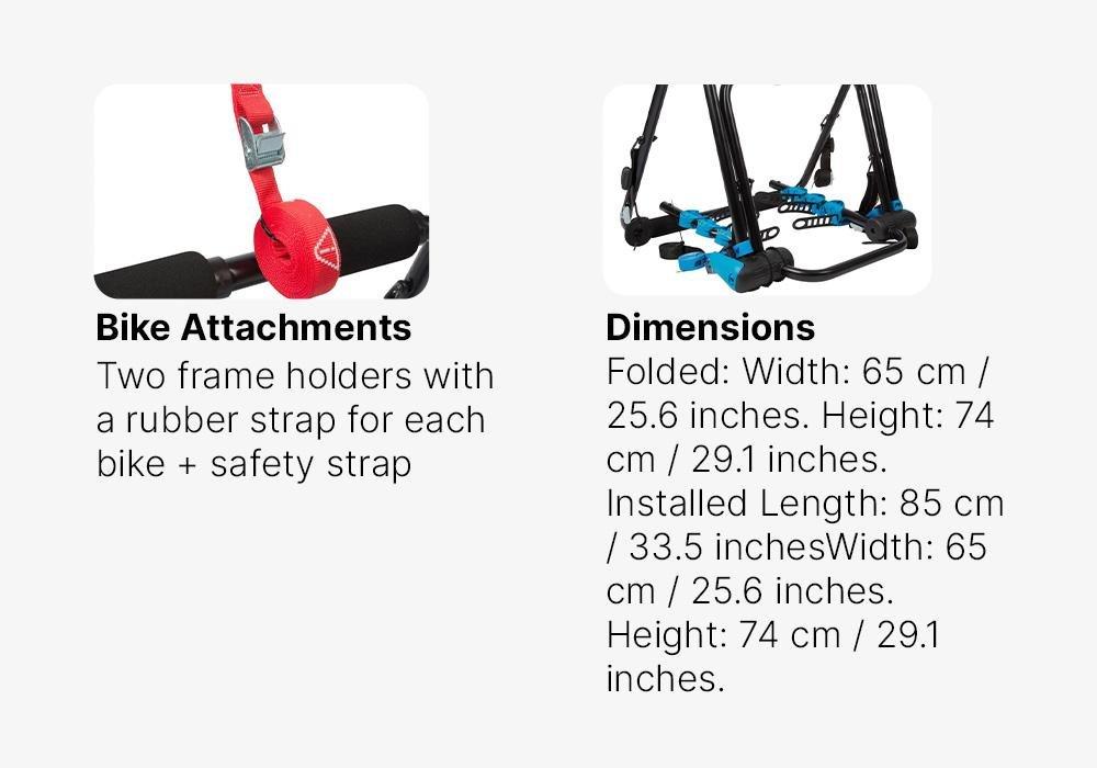 Boot Car Bike Rack Btwin 320 2/3 Bikes, No Color, medium