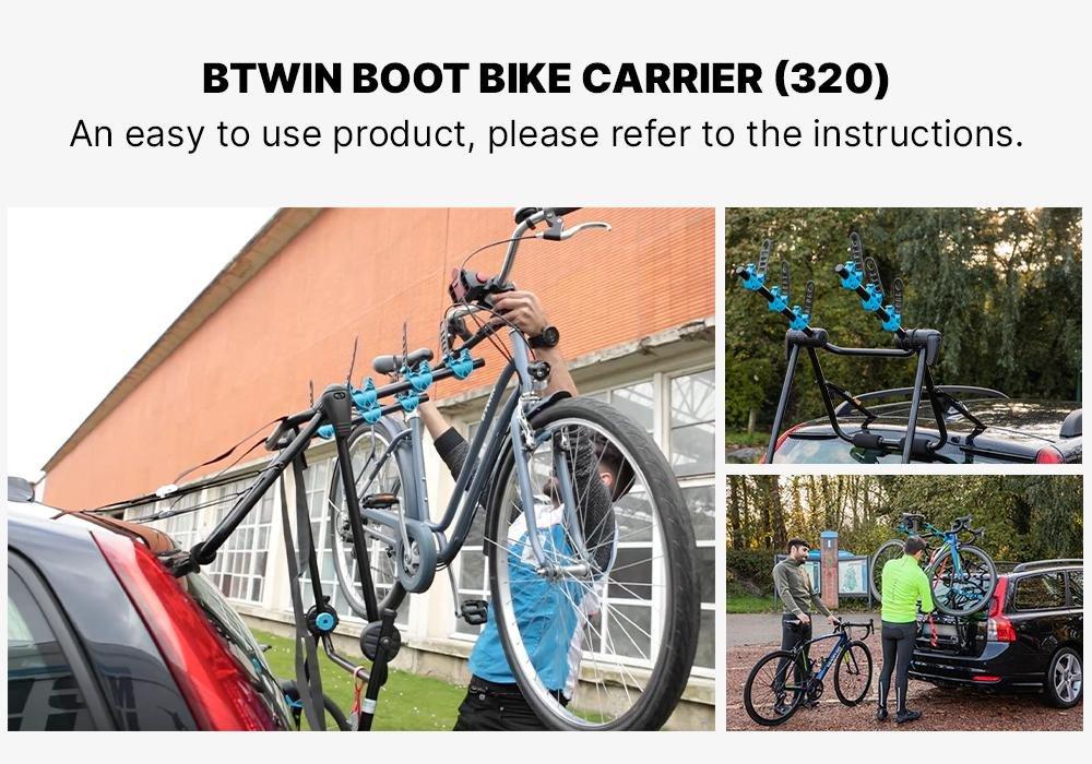 Boot Car Bike Rack Btwin 320 2/3 Bikes, No Color, medium