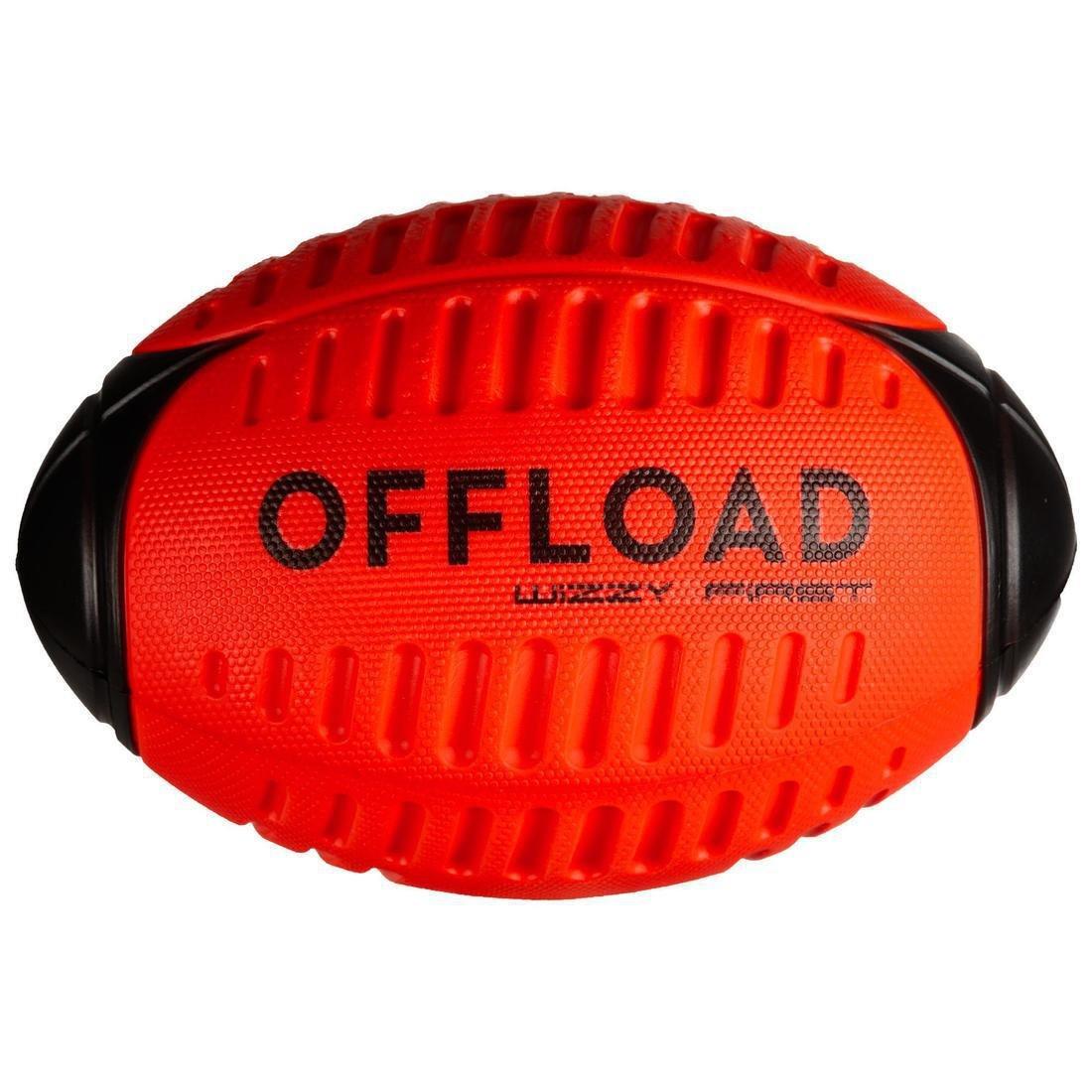 3 Recreational Foam Rugby Ball 3 Wizzy R100, Red, No Color, large image number 0