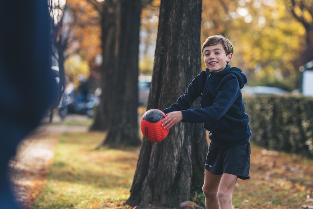 3 Recreational Foam Rugby Ball 3 Wizzy R100, Red, 5401_000, large image number 7