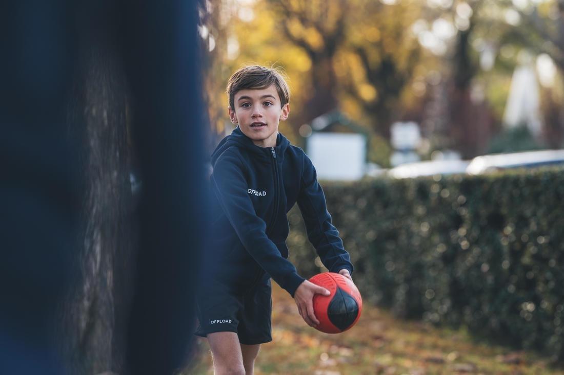 3 Recreational Foam Rugby Ball 3 Wizzy R100, Red, 5401_000, large image number 8