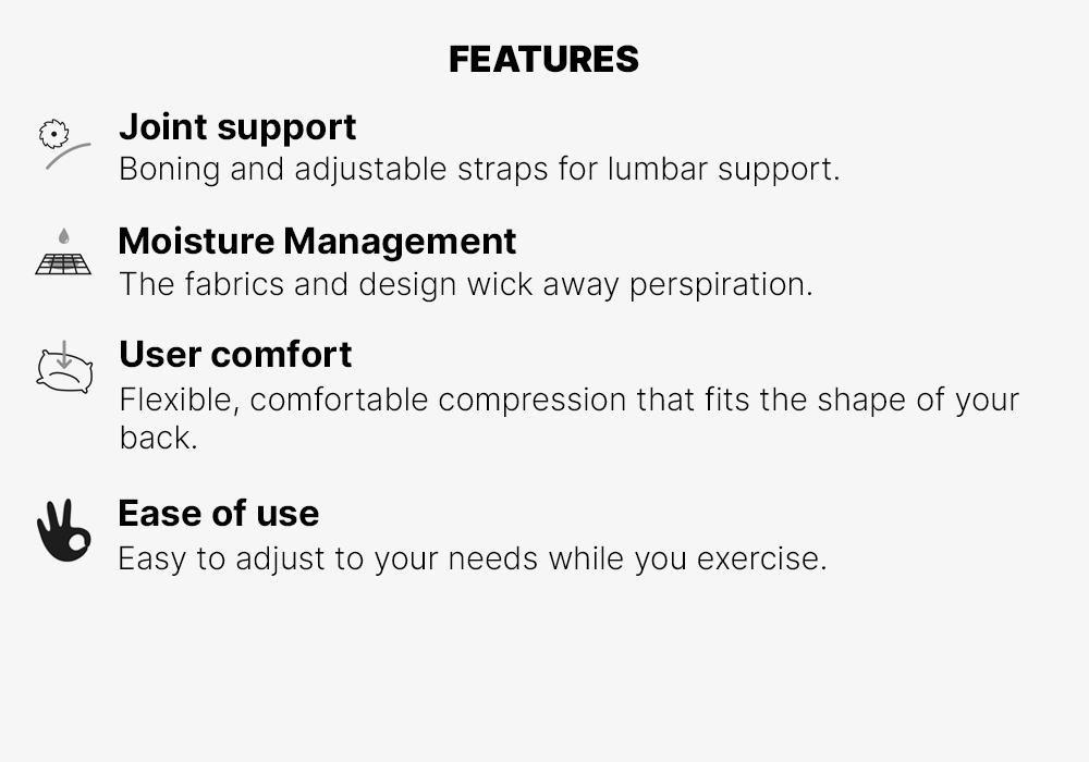 500 Supportive Lumbar Brace, Black, No Color, large image number 8