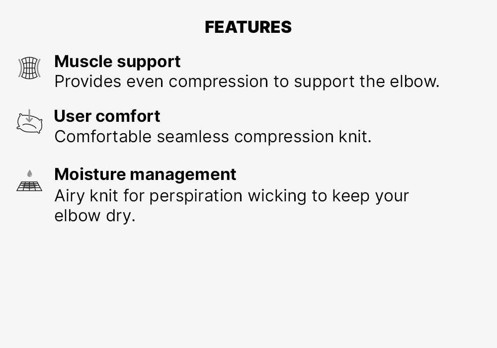 Soft 300 Right/Left Men's/Women's Elbow Support, Black, No Color, large image number 0