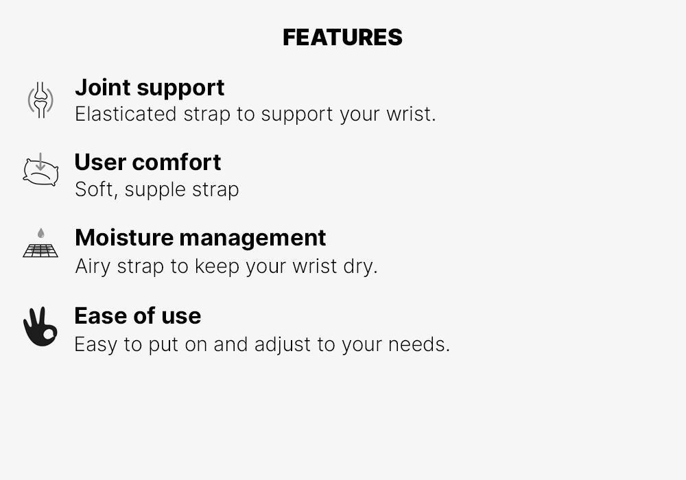 Soft 300 Left/Right Wrist Support, Black, No Color, large image number 8