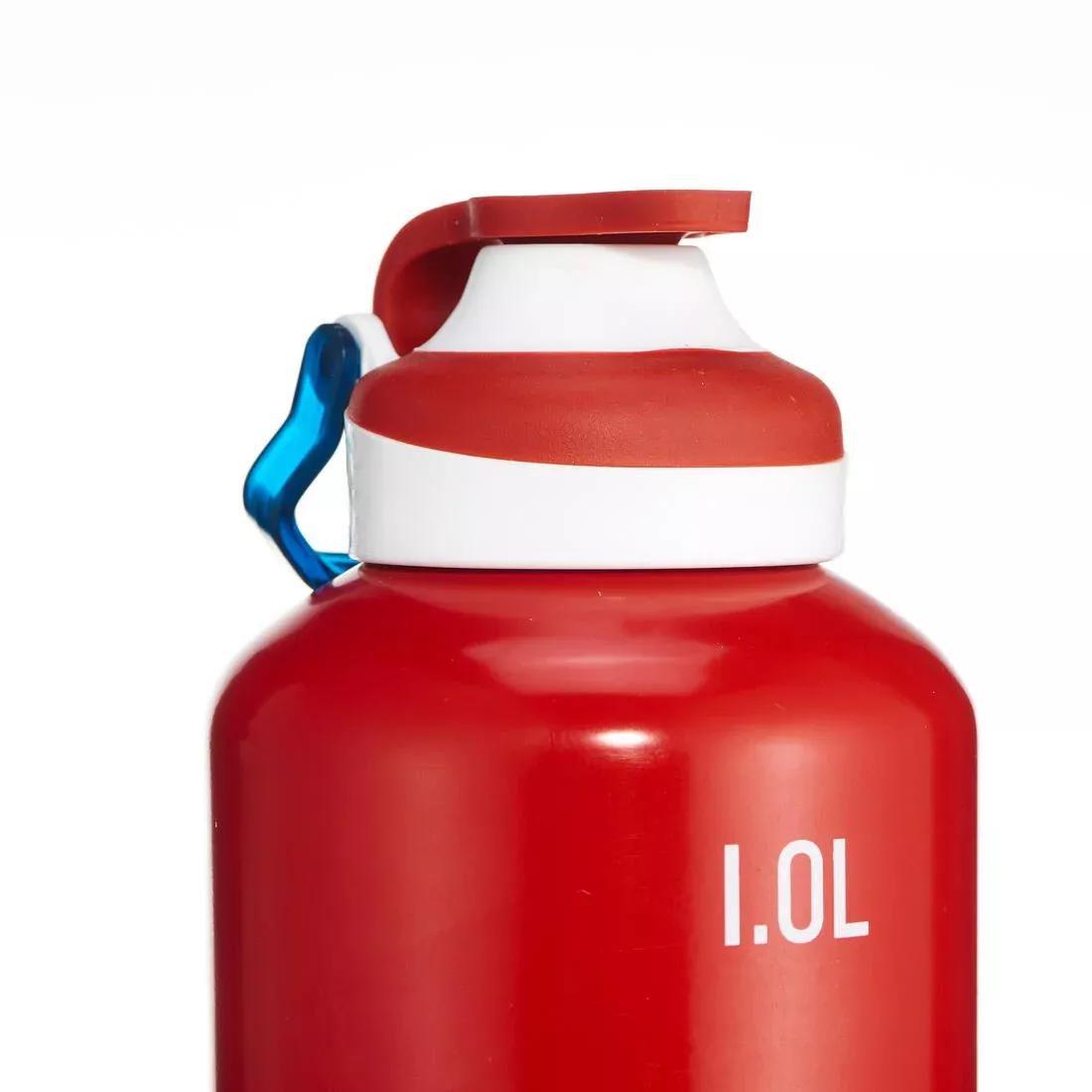 Quick-Opening Aluminium Flask, Blue, No Color, large image number 3