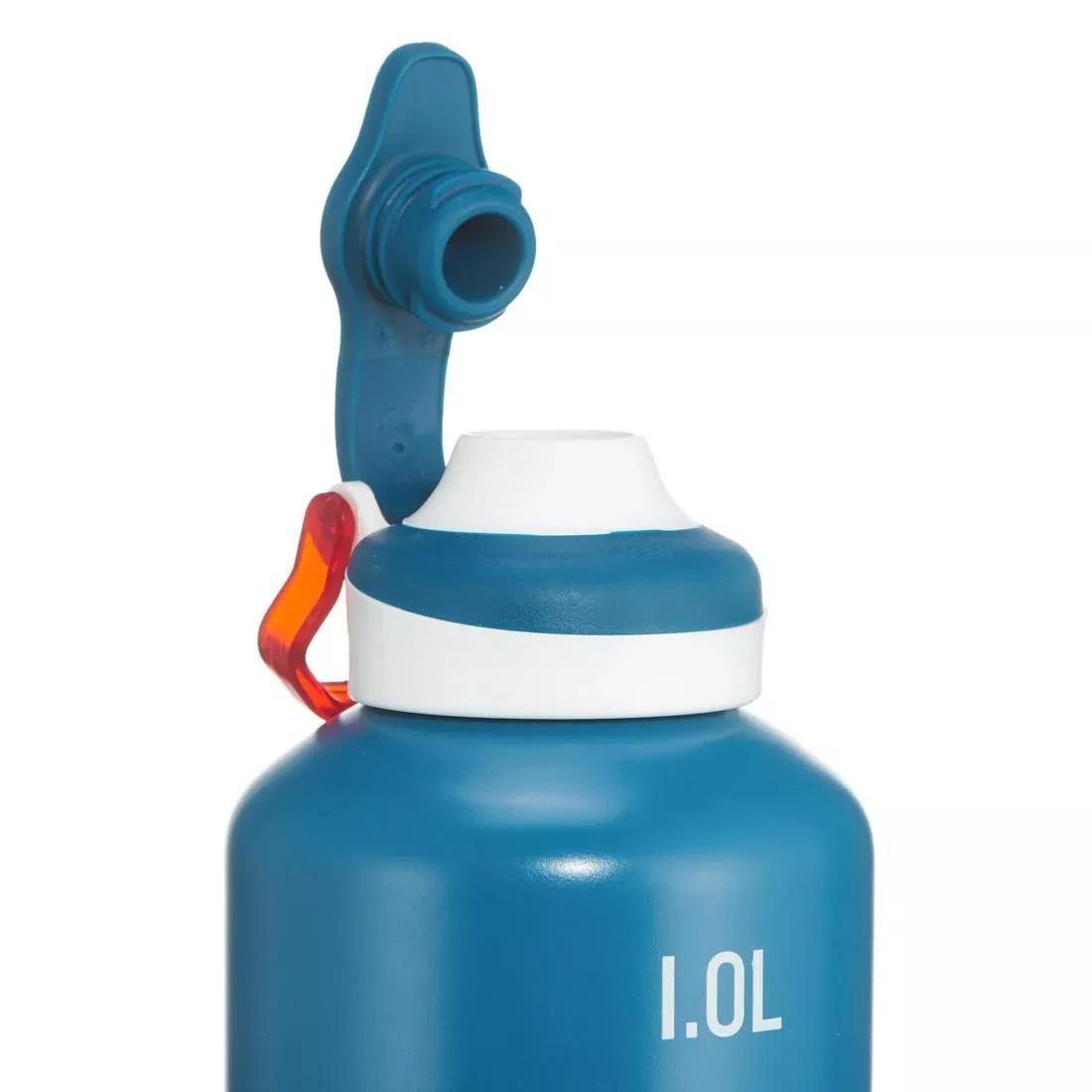 Quick-Opening Aluminium Flask, Blue, No Color, large image number 12