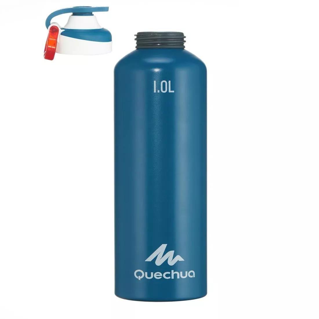 Quick-Opening Aluminium Flask, Blue, No Color, large image number 14