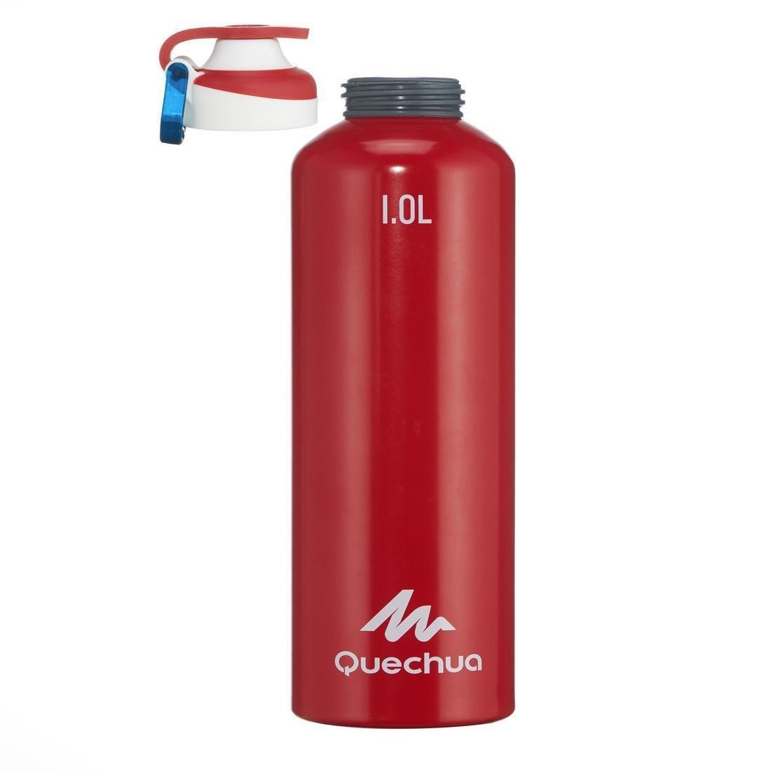 Quick-Opening Aluminium Flask, Brick Red, No Color, large image number 11