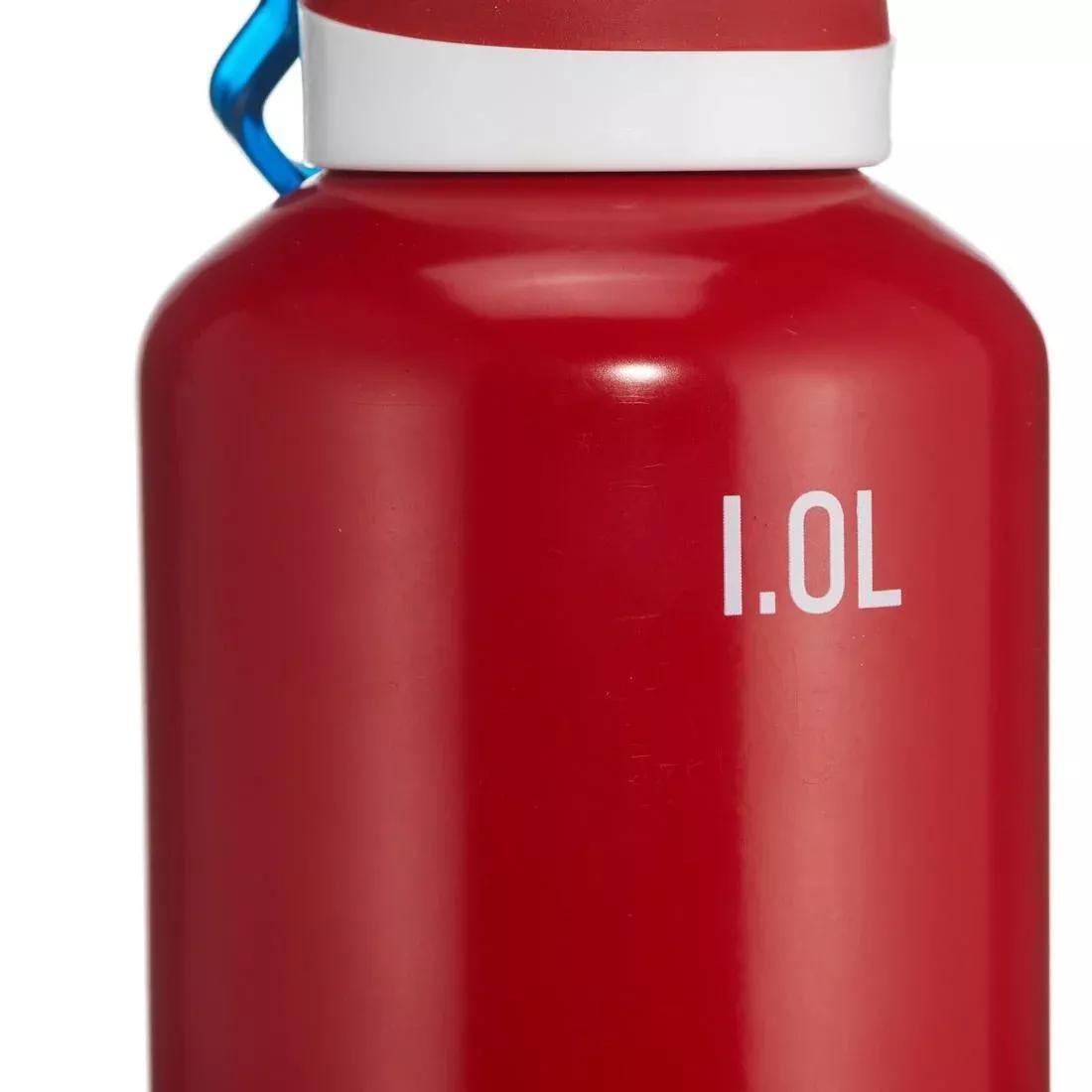 Quick-Opening Aluminium Flask, Brick Red, No Color, large image number 14