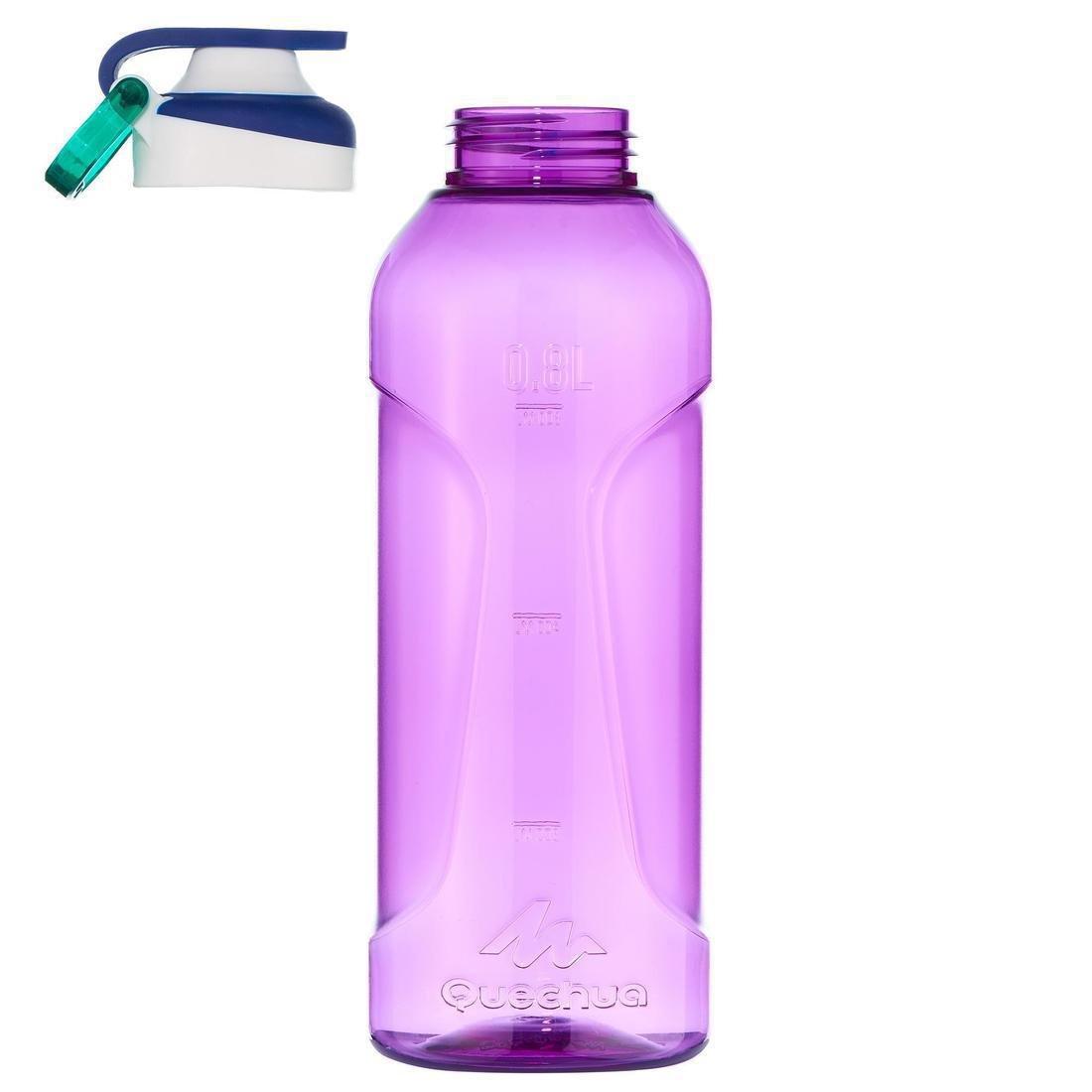 Quick-Open Flask with Straw, Violet, No Color, large image number 2
