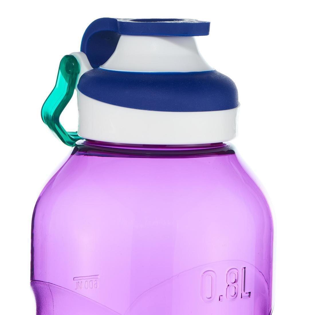 Quick-Open Flask with Straw, Violet, No Color, large image number 7